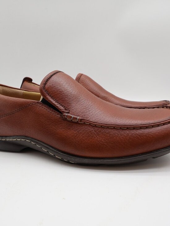 Hush Puppies GT Loafers Mens 10.5 Red Brown Leather Slip On Bounce H12466 main image 12